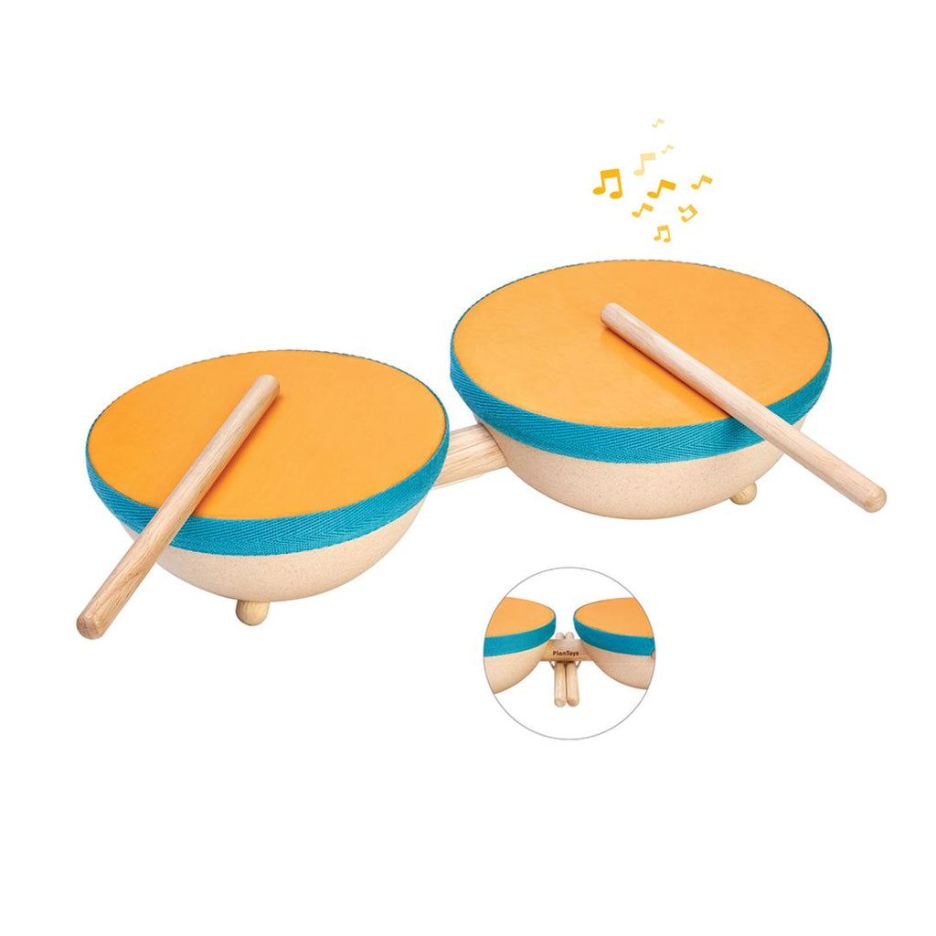 PlanToys Double Drum wooden toy
