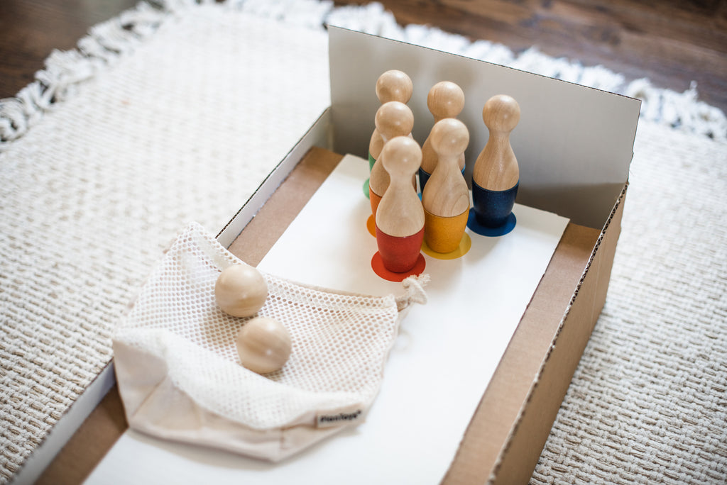Make Your Own Bowling Lane by Kristen of @spire.kids