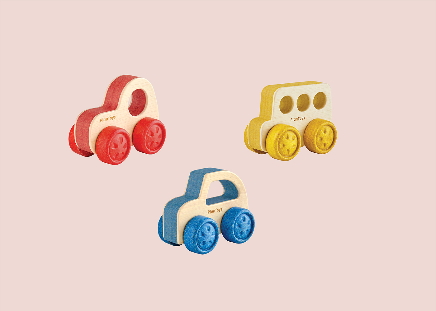 thumbnail image 2 of PlanToys Wooden Bear Grasping Toy - Eco-Friendly Rubberwood Learning Toy For Babies & Toddlers 2 of 11