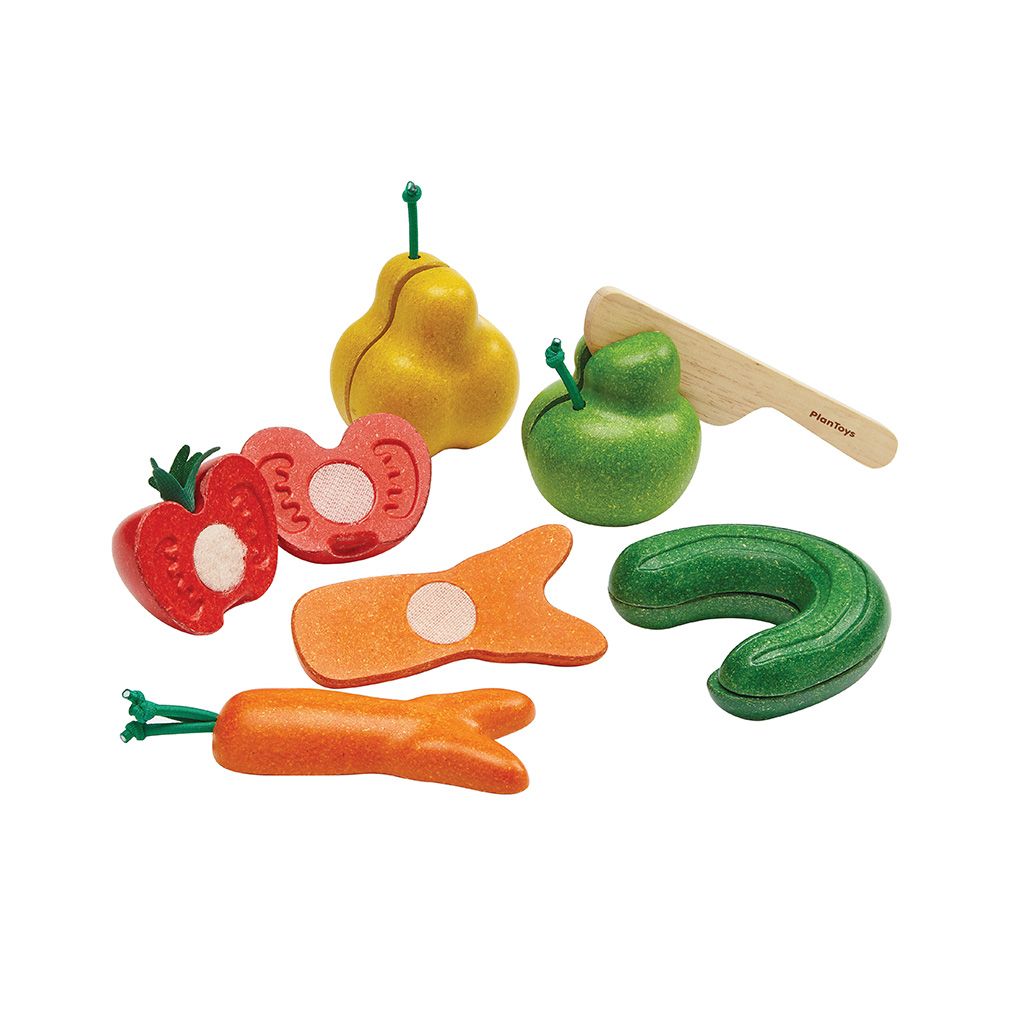 Wonky Fruit Vegetables – PlanToys USA - Main Image