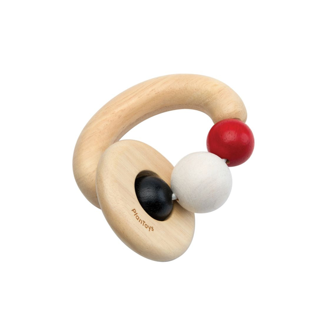 Face Bead Rattle Beads Rattle - High Contrast – PlanToys USA