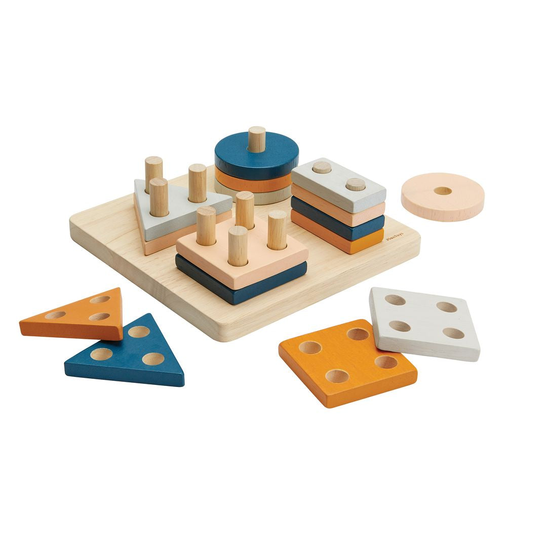 Geometric Sorting Board - Orchard – PlanToys USA