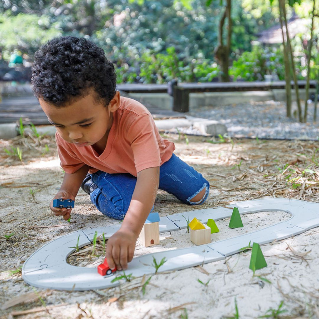 Rubber Road & Rail Set - Medium β PlanToys USA