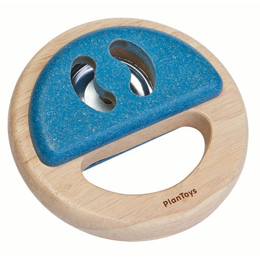 PlanToys blue Percussion – Tambourine wooden toy