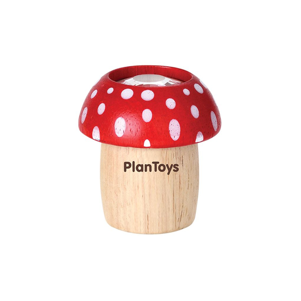 PlanToys red Mushroom Kaleidoscope wooden toy