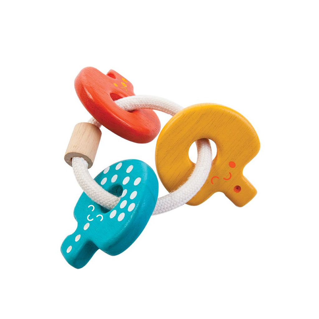PlanToys Baby Key Rattle wooden toy