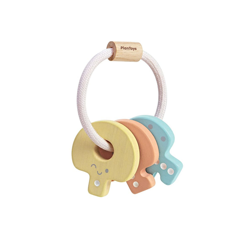 Baby Key Rattle - Pastel – PlanToys USA