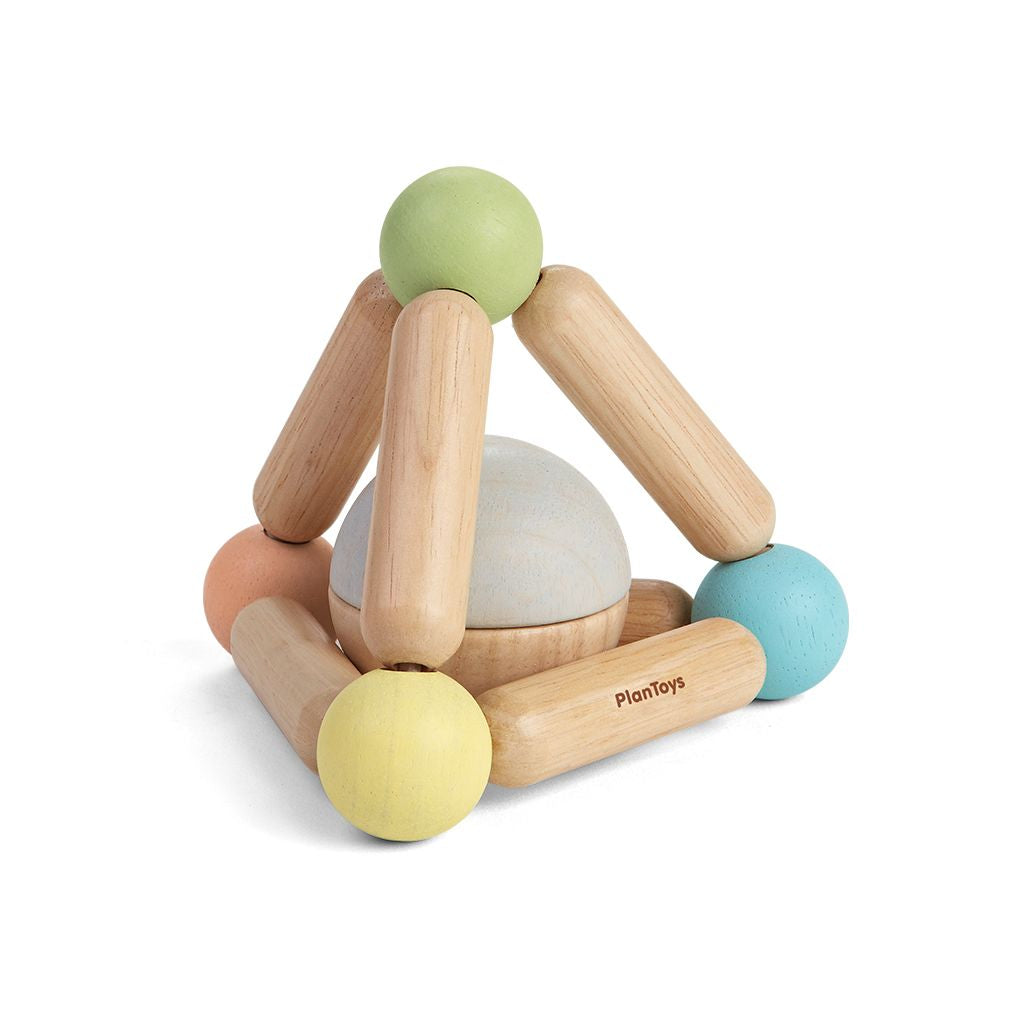 PlanToys pastel Triangle Clutching Toy wooden toy