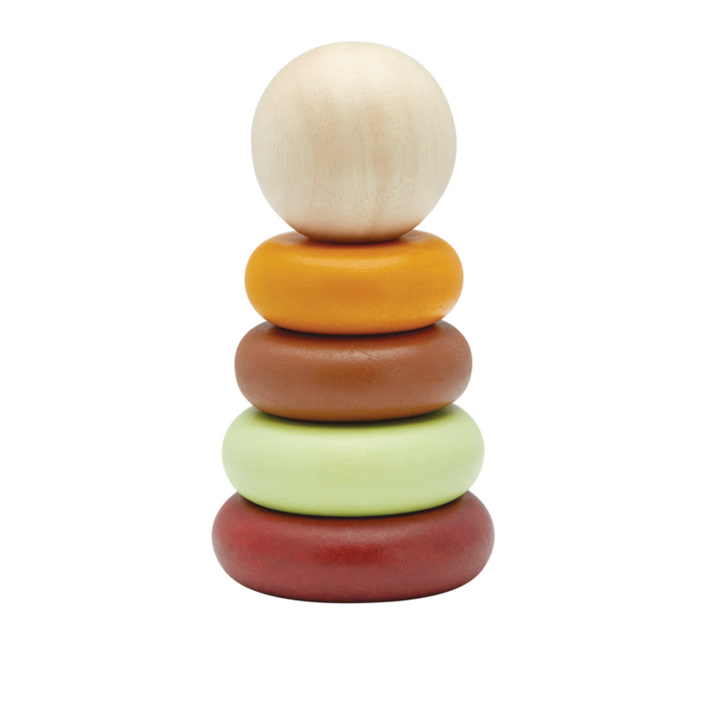 PlanToys My First Stacking - Modern Rustic wooden toy