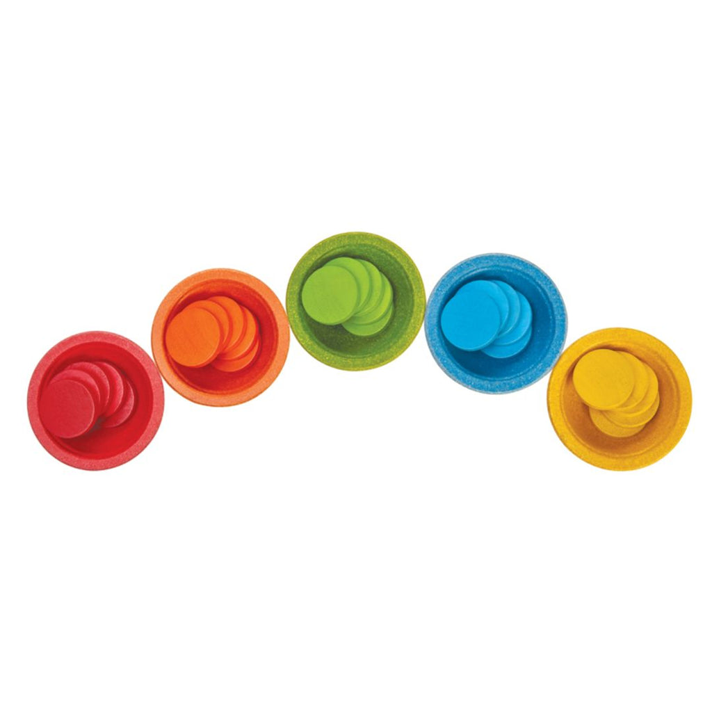 PlanToys Sort & Count Cups wooden toy