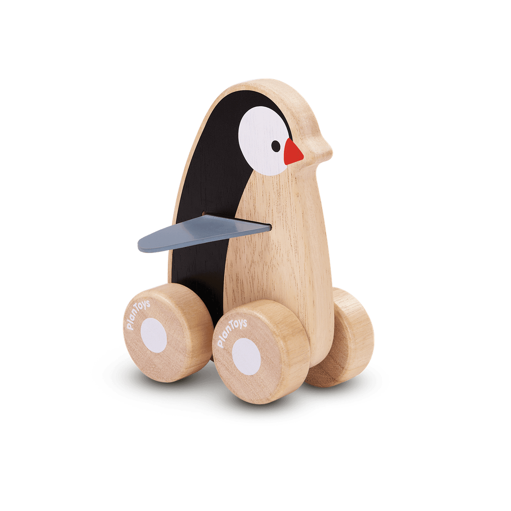 PlanToys Penguin Wheelie wooden toy