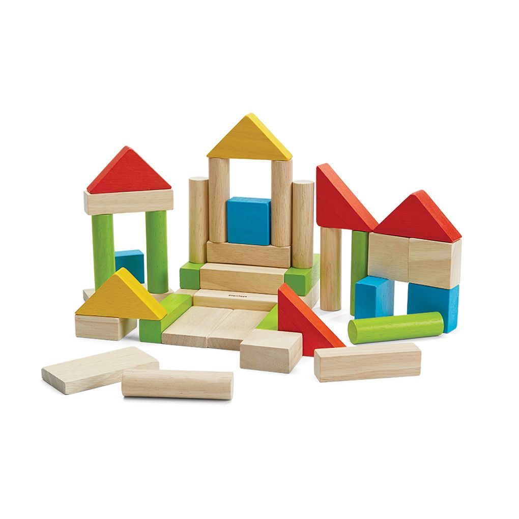 PlanToys Colorful 40 Unit Blocks wooden toy