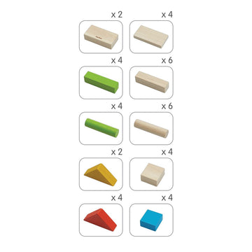 Colorful 40 Unit Blocks – PlanToys USA