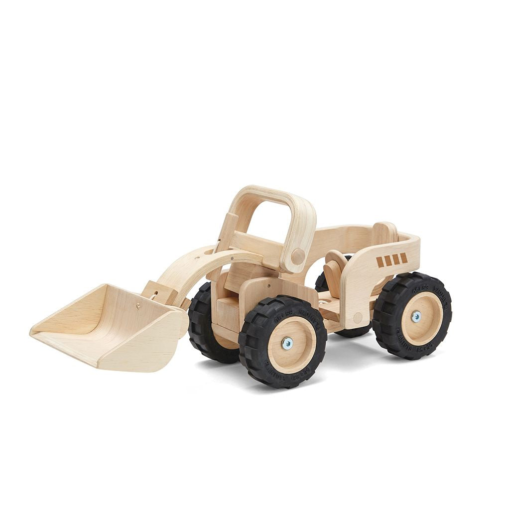 PlanToys natural Bulldozer wooden toy