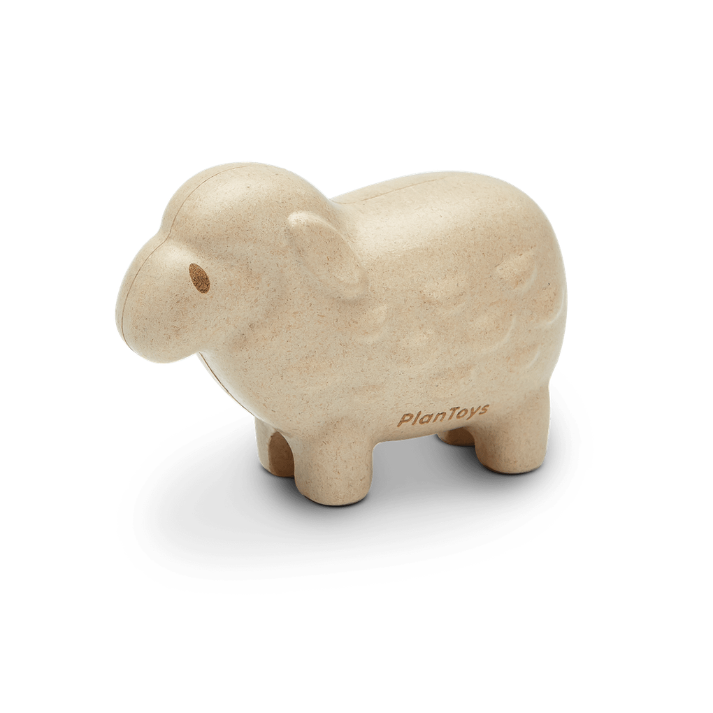 PlanToys white Sheep wooden toy