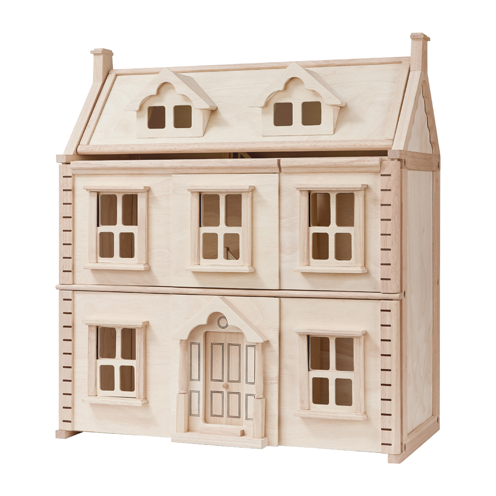 PlanToys natural Victorian Dollhouse wooden toy