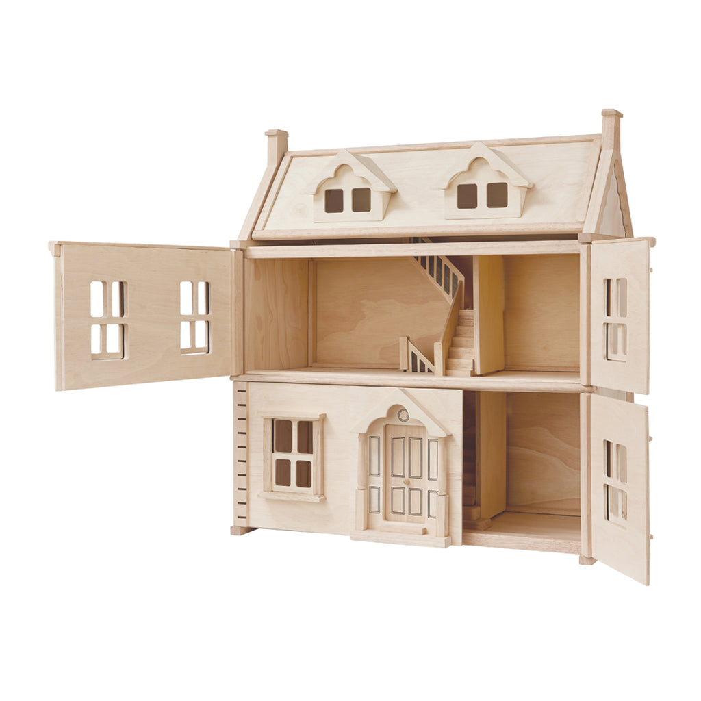PlanToys natural Victorian Dollhouse wooden toy